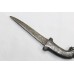 Tiger Dagger Knife Silver Work Blunt Damascus Steel Blade Handmade Handle A896